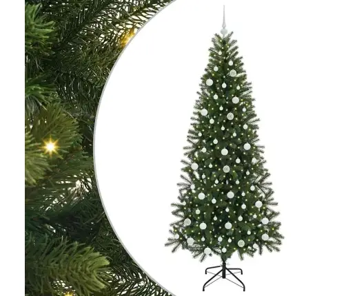 Dirbtinė Kalėdų Eglutė Su 300 Led Žalia 210 Cm Pe Ir Pvc