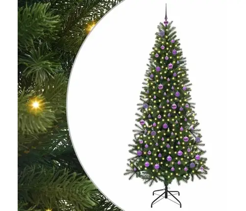 Mākslīgā Ziemassvētku Eglīte Su 300 Led Zaļa 210 Cm Pe Un Pvc Vidaxl