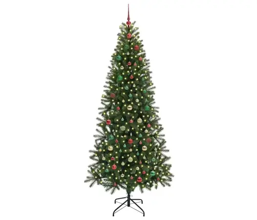 Mākslīgā Ziemassvētku Eglīte Su 300 Led Zaļa 210 Cm Pe Un Pvc Vidaxl