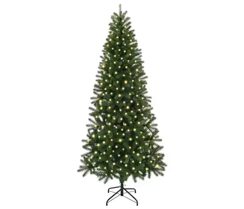 Mākslīgā Ziemassvētku Eglīte Su 300 Led Zaļa 240 Cm Pe Un Pvc Vidaxl