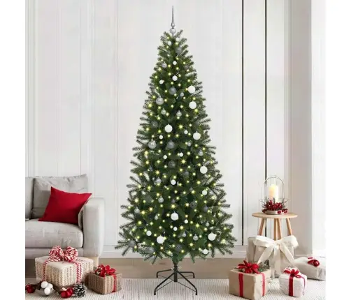 Mākslīgā Ziemassvētku Eglīte Su 300 Led Zaļa 240 Cm Pe Un Pvc Vidaxl