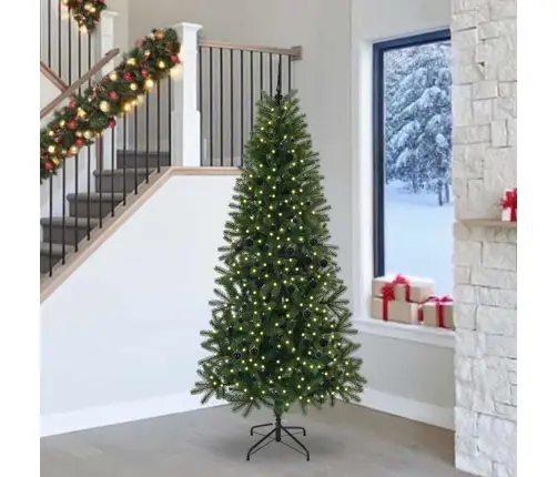 Mākslīgā Ziemassvētku Eglīte Su 300 Led Zaļa 240 Cm Pe Un Pvc Vidaxl