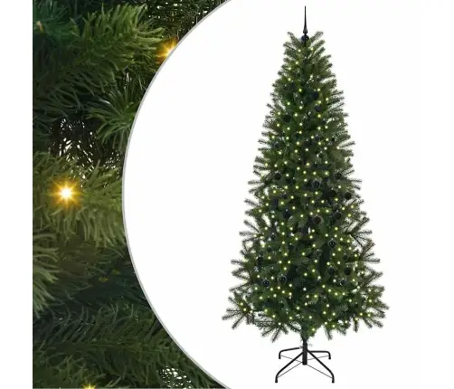 Mākslīgā Ziemassvētku Eglīte Su 300 Led Zaļa 240 Cm Pe Un Pvc Vidaxl