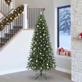 Mākslīgā Ziemassvētku Eglīte Su 300 Led Zaļa 240 Cm Pe Un Pvc Vidaxl