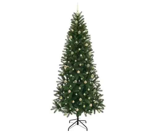 Mākslīgā Ziemassvētku Eglīte Su 300 Led Zaļa 240 Cm Pe Un Pvc Vidaxl