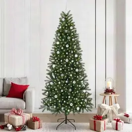 Tehisjõulupuu Koos 300 Led-Iga Roheline 240 Cm Pe Ja Pvc