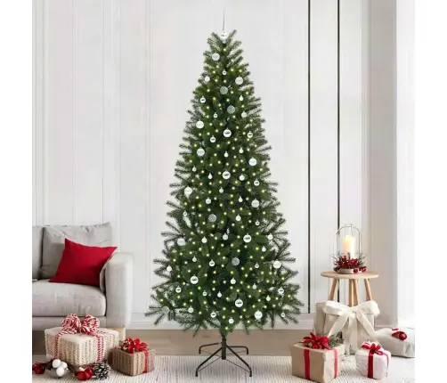 Mākslīgā Ziemassvētku Eglīte Su 300 Led Zaļa 240 Cm Pe Un Pvc Vidaxl