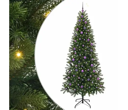 Mākslīgā Ziemassvētku Eglīte Su 300 Led Zaļa 240 Cm Pe Un Pvc Vidaxl