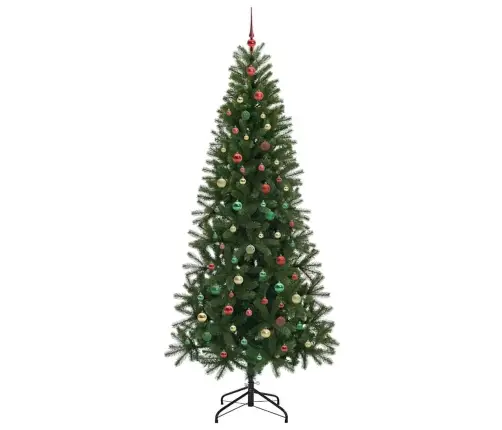 Tehisjõulupuu Koos 300 Led-Iga Roheline 240 Cm Pe Ja Pvc