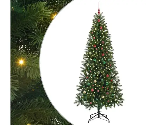 Tehisjõulupuu Koos 300 Led-Iga Roheline 240 Cm Pe Ja Pvc