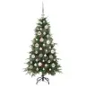 Kunstlik Kokkupandav Jõulupuu Roheline 120 Cm Pe Ja Pvc