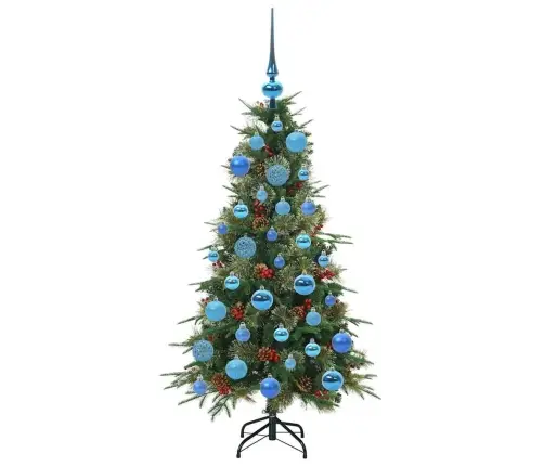 Dirbtinė Sulankstoma Kalėdų Eglutė Žalia 120 Cm Pe Ir Pvc