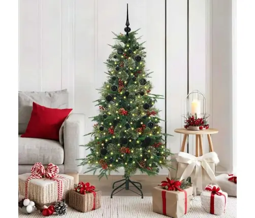 Dirbtinė Sulankstoma Kalėdų Eglutė Žalia 150 Cm Pe Ir Pvc