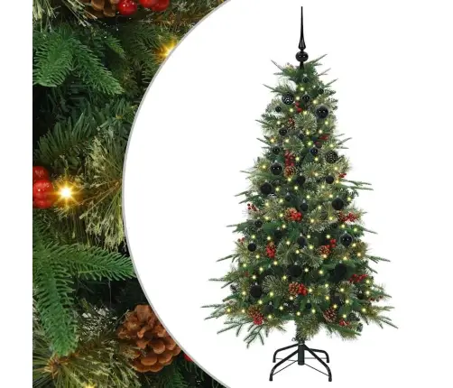 Dirbtinė Sulankstoma Kalėdų Eglutė Žalia 150 Cm Pe Ir Pvc