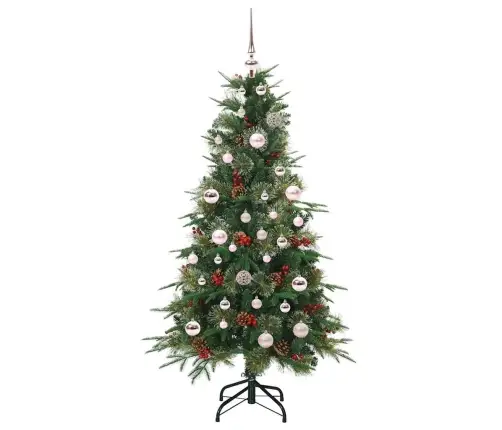 Dirbtinė Sulankstoma Kalėdų Eglutė Žalia 150 Cm Pe Ir Pvc