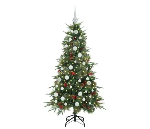 Dirbtinė Sulankstoma Kalėdų Eglutė Žalia 150 Cm Pe Ir Pvc