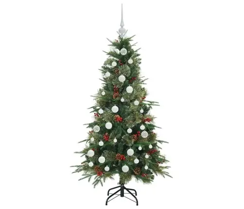 Dirbtinė Sulankstoma Kalėdų Eglutė Žalia 150 Cm Pe Ir Pvc