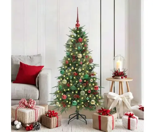 Dirbtinė Sulankstoma Kalėdų Eglutė Žalia 150 Cm Pe Ir Pvc