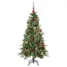 Dirbtinė Sulankstoma Kalėdų Eglutė Žalia 150 Cm Pe Ir Pvc