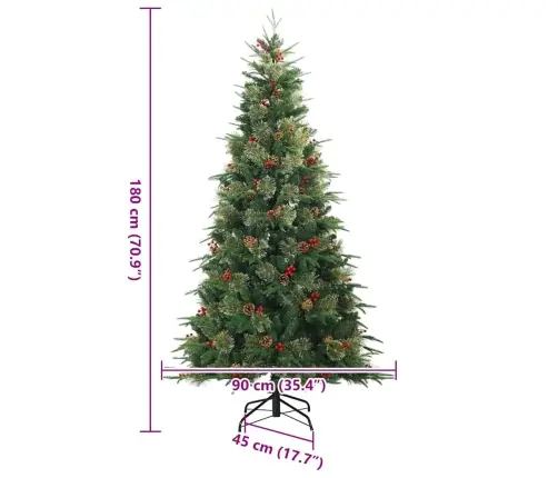 Dirbtinė Sulankstoma Kalėdų Eglutė Žalia 180 Cm Pe Ir Pvc Dirbtinė Sulankstoma Kalėdų Eglutė Žalia 180 Cm Pe Ir Pvc