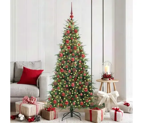 Mākslīgā Saliekamā Ziemassvētku Egle Zaļa 180 Cm Pe Un Pvc Vidaxl Mākslīgā Saliekamā Ziemassvētku Egle Zaļa 180 Cm Pe Un Pvc Vidaxl