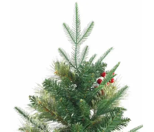 Dirbtinė Sulankstoma Kalėdų Eglutė Žalia 180 Cm Pe Ir Pvc