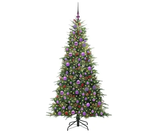 Mākslīgā Saliekamā Ziemassvētku Egle Zaļa 180 Cm Pe Un Pvc Vidaxl