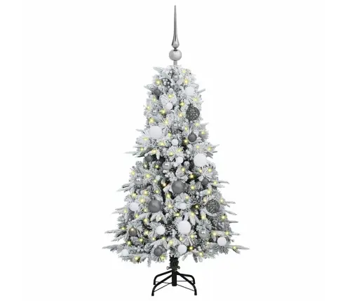 Mākslīgā Saliekamā Ziemassvētku Egle Zaļa 120 Cm Pe Un Pvc Vidaxl