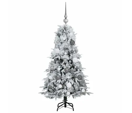 Mākslīgā Saliekamā Ziemassvētku Egle Zaļa 120 Cm Pe Un Pvc Vidaxl