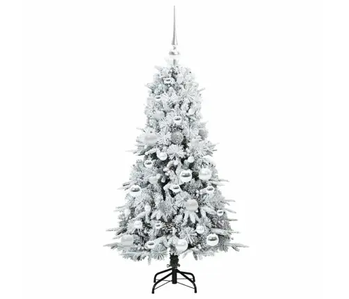 Dirbtinė Sulankstoma Kalėdų Eglutė Balta 120 Cm Pe Ir Pvc