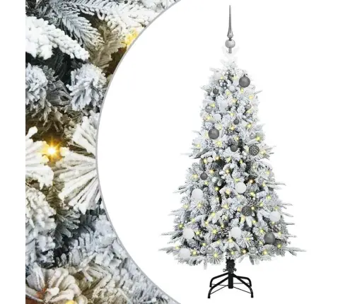 Dirbtinė Sulankstoma Kalėdų Eglutė Žalia 150 Cm Pe Ir Pvc