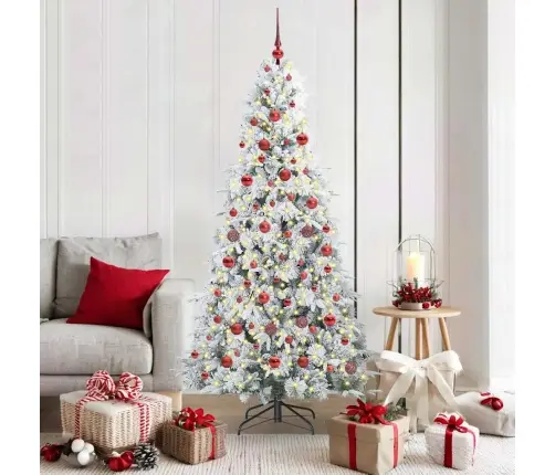 Mākslīgā Saliekamā Ziemassvētku Egle Zaļa 180 Cm Pe Un Pvc Vidaxl