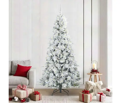 Mākslīgā Saliekamā Ziemassvētku Egle Zaļa 210 Cm Pe Un Pvc Vidaxl Mākslīgā Saliekamā Ziemassvētku Egle Zaļa 210 Cm Pe Un Pvc Vidaxl