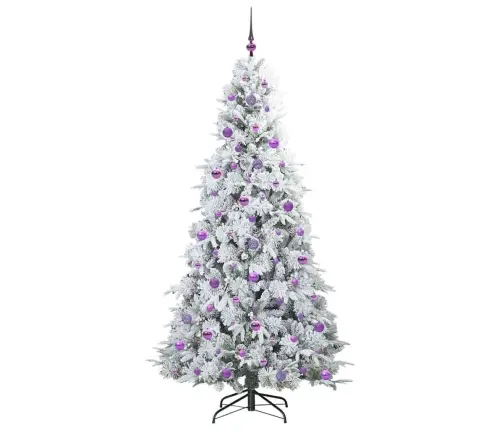 Mākslīgā Saliekamā Ziemassvētku Egle Zaļa 210 Cm Pe Un Pvc Vidaxl