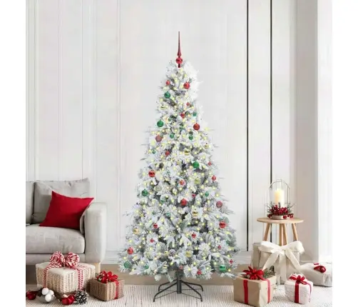 Dirbtinė Sulankstoma Kalėdų Eglutė Žalia 210 Cm Pe Ir Pvc