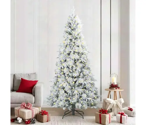 Mākslīgā Saliekamā Ziemassvētku Egle Zaļa 240 Cm Pe Un Pvc Vidaxl