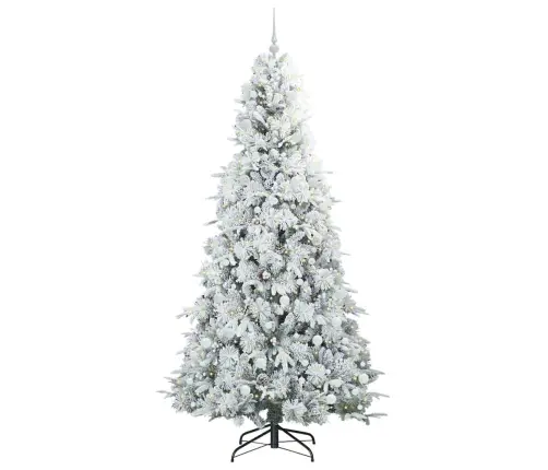 Dirbtinė Sulankstoma Kalėdų Eglutė Žalia 240 Cm Pe Ir Pvc