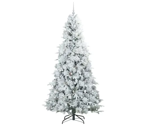 Dirbtinė Sulankstoma Kalėdų Eglutė Žalia 240 Cm Pe Ir Pvc