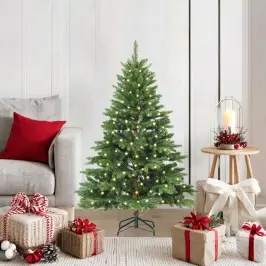Mākslīgā Ziemassvētku Eglīte Su 150 Led Zaļa 120 Cm Pe Un Pvc Vidaxl