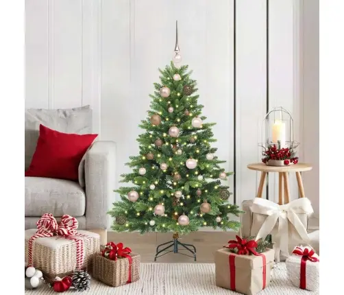 Mākslīgā Ziemassvētku Eglīte Su 150 Led Zaļa 120 Cm Pe Un Pvc Vidaxl