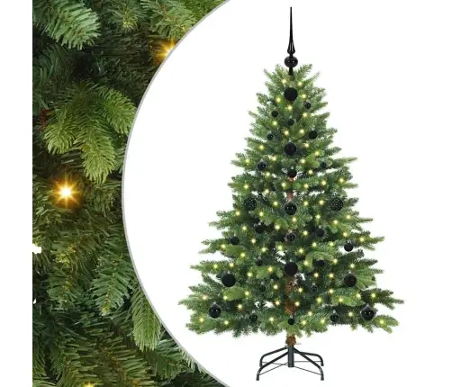 Mākslīgā Ziemassvētku Eglīte Su 150 Led Zaļa 120 Cm Pe Un Pvc Vidaxl