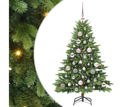 Mākslīgā Ziemassvētku Eglīte Su 150 Led Zaļa 120 Cm Pe Un Pvc Vidaxl