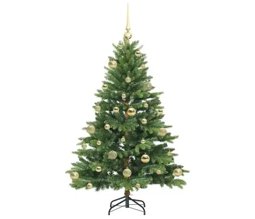 Mākslīgā Ziemassvētku Eglīte Su 150 Led Zaļa 120 Cm Pe Un Pvc Vidaxl