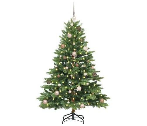 Mākslīgā Ziemassvētku Eglīte Su 150 Led Zaļa 150 Cm Pe Un Pvc Vidaxl