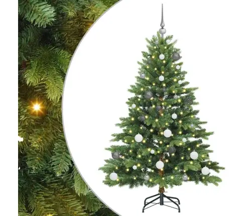 Tehisjõulupuu Koos 150 Led-Iga Roheline 150 Cm Pe Ja Pvc