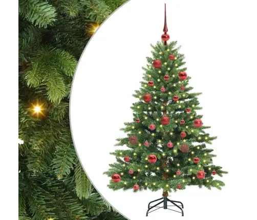 Mākslīgā Ziemassvētku Eglīte Su 150 Led Zaļa 150 Cm Pe Un Pvc Vidaxl