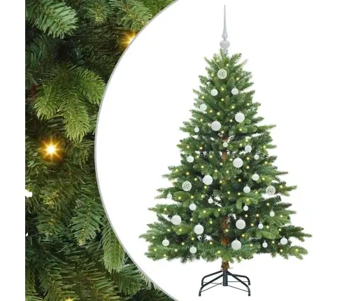 Mākslīgā Ziemassvētku Eglīte Su 150 Led Zaļa 150 Cm Pe Un Pvc Vidaxl Mākslīgā Ziemassvētku Eglīte Su 150 Led Zaļa 150 Cm Pe Un Pvc Vidaxl