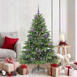 Mākslīgā Ziemassvētku Eglīte Su 150 Led Zaļa 150 Cm Pe Un Pvc Vidaxl
