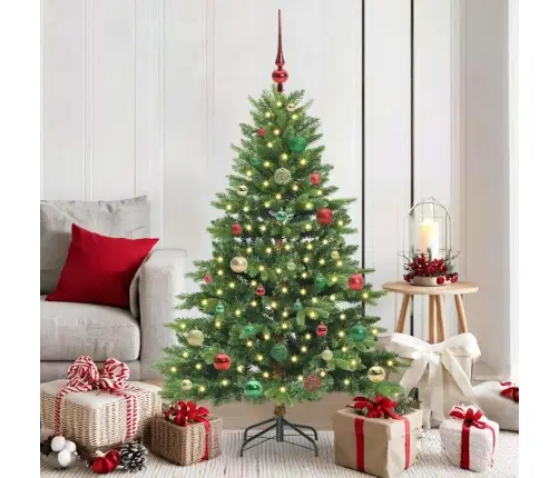 Dirbtinė Kalėdų Eglutė Su 150 Led Žalia 150 Cm Pe Ir Pvc Dirbtinė Kalėdų Eglutė Su 150 Led Žalia 150 Cm Pe Ir Pvc