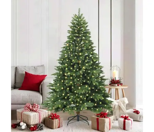 Mākslīgā Ziemassvētku Eglīte Su 300 Led Zaļa 180 Cm Pe Un Pvc Vidaxl